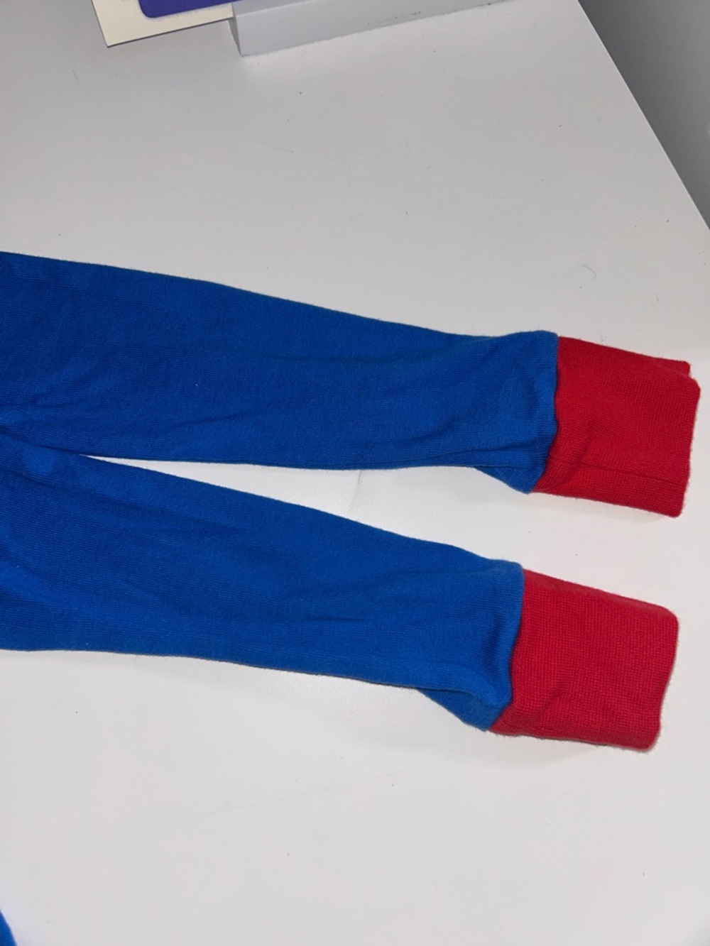 H&M DC Superman Long Sleeve + Pants Pajamas Size 8 - Picture 5 of 13